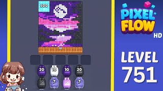 Pixel Flow Level 751 Solution Walkthrough
