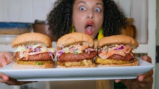 How to Make the JUICIEST Jerk Burger Ever! Vegan and Gluten-Free Recipe
