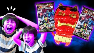 赤鬼クイズに挑戦！　消えた仮面ライダーバトルガンバライジングを取り戻せ！　なぞなぞ　おやつ　寸劇　チャレンジ　謎解き