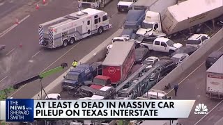 At least 6 dead in massive I-35 wreck in Fort Worth, Texas