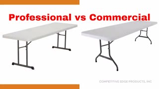 Professional vs Commercial 8 ft Lifetime Tables