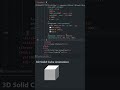 3D Solid Cube animation HTML and CSS tutorial for beginners 2022 #shorts #coding