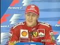 Schumacher cries after equals Ayrton Senna's number of victories