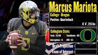 2015 NFL Draft Profile: Marcus Mariota - Strengths and Weaknesses + Projection!