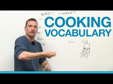 Cooking vocabulary in English – chopping, grilling, sautéing, boiling, cutting…