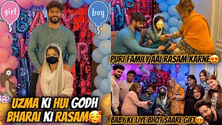 Uzma Ki Godh Bharai Ki Rasam🥰Alhumdulillah Sab Family Ek Saath Kiye Rasam😍Godh Bharai❤️Aman’s Family