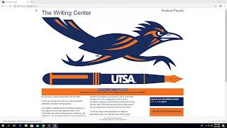 Writing Center Online Tutoring Walk through