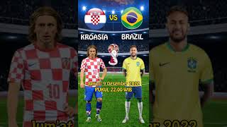 KROASIA VS BRAZIL #shorts