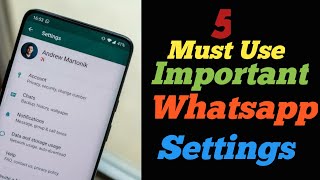 5 Must Use  Whatsapp Important Settings (2020) / Technical Setup /