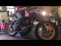 【バイク】【motorcycle】【エンジン始動】sr400 カフェ フルカスタム　キックスタート