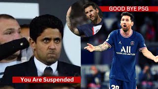 Lionel Messi suspended by PSG
