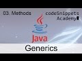 Java Generics 03. Generic Methods