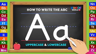 Learning How to Write the English Alphabet Uppercase and Lowercase Letters