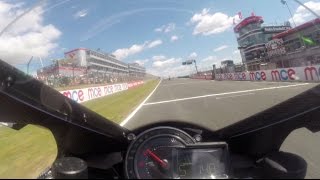 Kawasaki H2R Onboard at Brands Hatch BSB Round