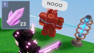 how to kill ANYONE with a LOT of VOID CRYSTALS.. ⚡️👾 roblox bedwars