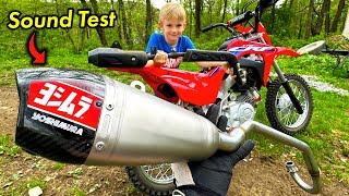 I Installed The Most Insane Exhaust On My CRF110 Pit Bike