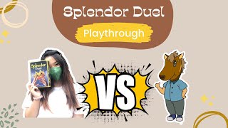 Splendor Duel Playthrough ｜璀璨寶石 雙人版 試玩｜輕策｜桌遊試玩｜中文字幕