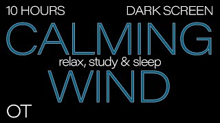 CALMING WIND Sounds for Sleeping| Relaxing| Studying| BLACK SCREEN| Real Storm Sounds| SLEEP SOUNDS