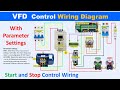 VFD Control Wiring Diagram | VFD Motor Start Stop Circuit #vfd @Electricalgenius