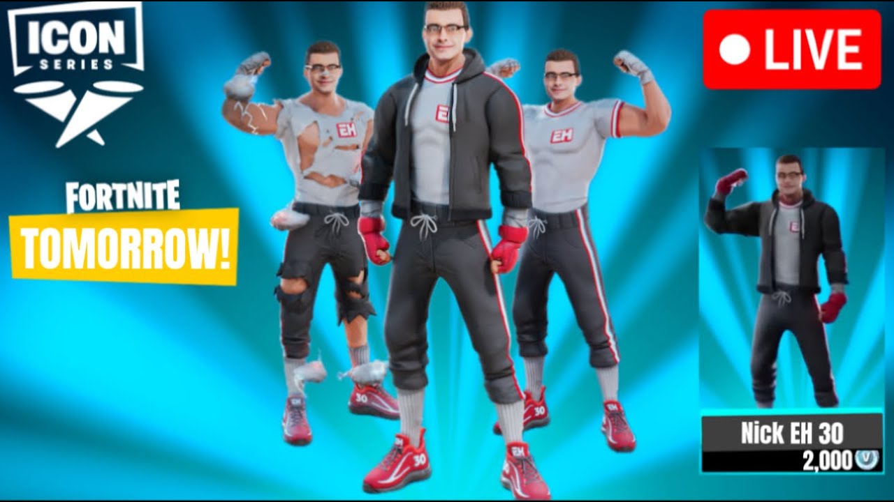 New Nickeh30 Icon Skin Announcement Watch Party Youtube