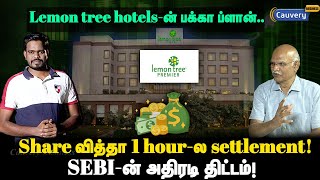 Lemon Tree hotels future plan explained | Lemon tree hotel share | SEBI to have one hour settlement