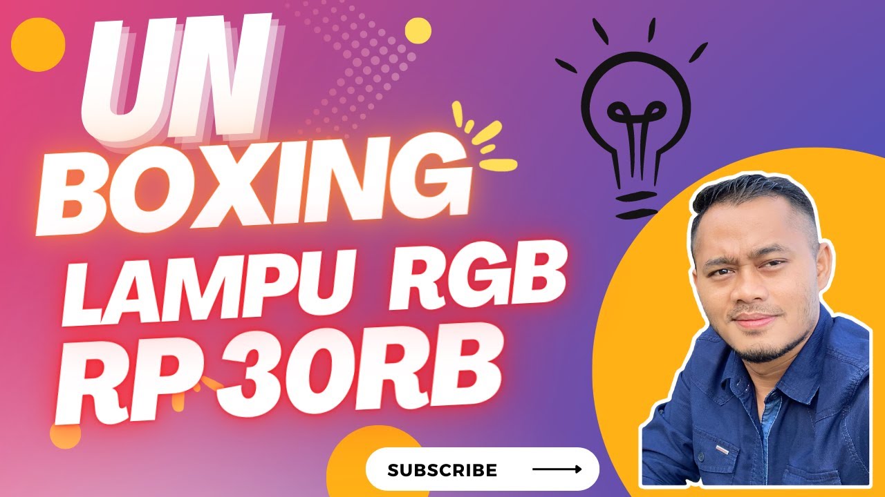 Lampu Studio Youtuber Rgb Rp 30rb Unboxing Lampu Lampurgb Youtube