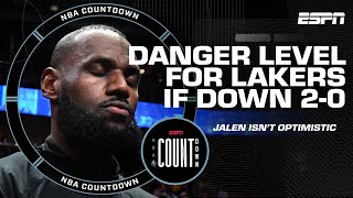 Are the Lakers DONE if they go down 2-0? 👀 Stephen A. would still believe in LeBron | NBA Countdown