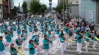 旭川で４千人音楽大行進　迫力の音色マチ包む（2015/06/06） 北海道新聞