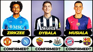 🚨THE LATEST CONFIRMED TRANSFER NEWS AND RUMOURS TRANSFERS SUMMER 2025|Dybala✔️Zirkzee✔️Musiala✔️