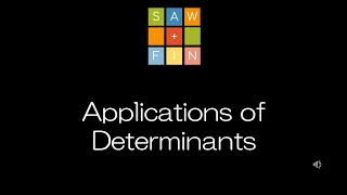 Linear Algebra 3.4 Applications of Determinants