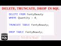 Delete, Truncate, and Drop Table Tutorial  in SQL | Beginner Friendly | SQL Project