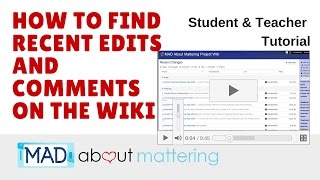 How to Show Your Edits and Comments on Wikispaces