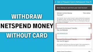 How to Withdraw Money from Netspend Without a Card: Step-by-Step Guide