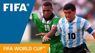 Argentina 2-1 Nigeria | 1994 World Cup | Match Highlights