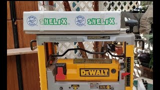 Shelix cutter install on a Dewalt 734 planer