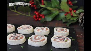 Receta de Rollitos de Salmón ahumado y queso