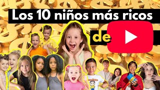 Cuánto ganan los 10 niños MÁS ricos de YouTube en 2025? 🙀😳