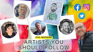 Five AMAZING Artists you should follow for inspiration - on Instagram and Social Media