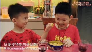 发发世界频道 FaFa World Channel - 麦麦特制的黄梨饼 Homemade Pineapple Tarts