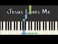 Jesus Loves Me: easy piano tutorial with free sheet music