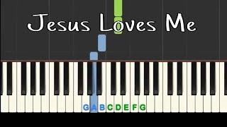 Jesus Loves Me: easy piano tutorial with free sheet music