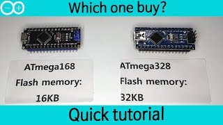 Which one buy? Arduino ATmega328 vs ATmega168.  because..