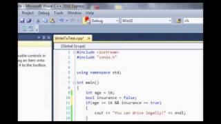 Visual C++ 2010 Tutorial 19 - Logical Operators