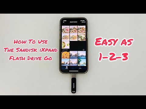 How To Use The Sandisk iXpand Flash Drive Go On The IPhone (My First Time Using This Too)