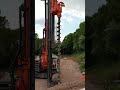 rtg rg19t telescopic leader rig pre augering ahead of sheet pile installation in hook hampshire