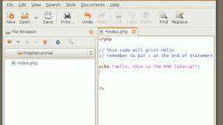 The PHP Tutorial - part 1 - statements, comments, echo
