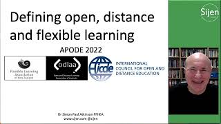 APODE 2022: Defining open, distance, and flexible learning