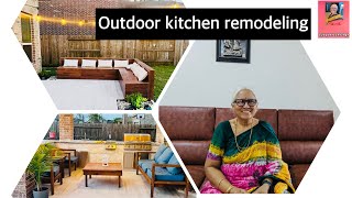 USA లో  outdoor kitchen, backyard రీమోడలింగ్ ఎలా చేసారో చూద్దామా  USA Telugu Vlogs Jayasrees Vlogs