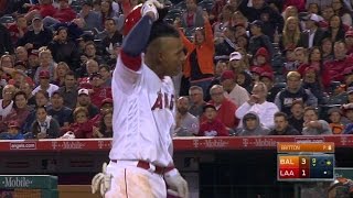 BAL@LAA: Escobar ejected arguing strike three call