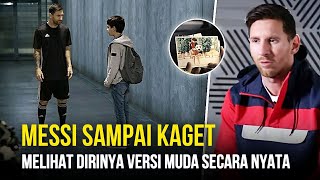 Inilah Reaksi Messi Ketika Melihat Versi Muda Dirinya Secara Langsung !!!